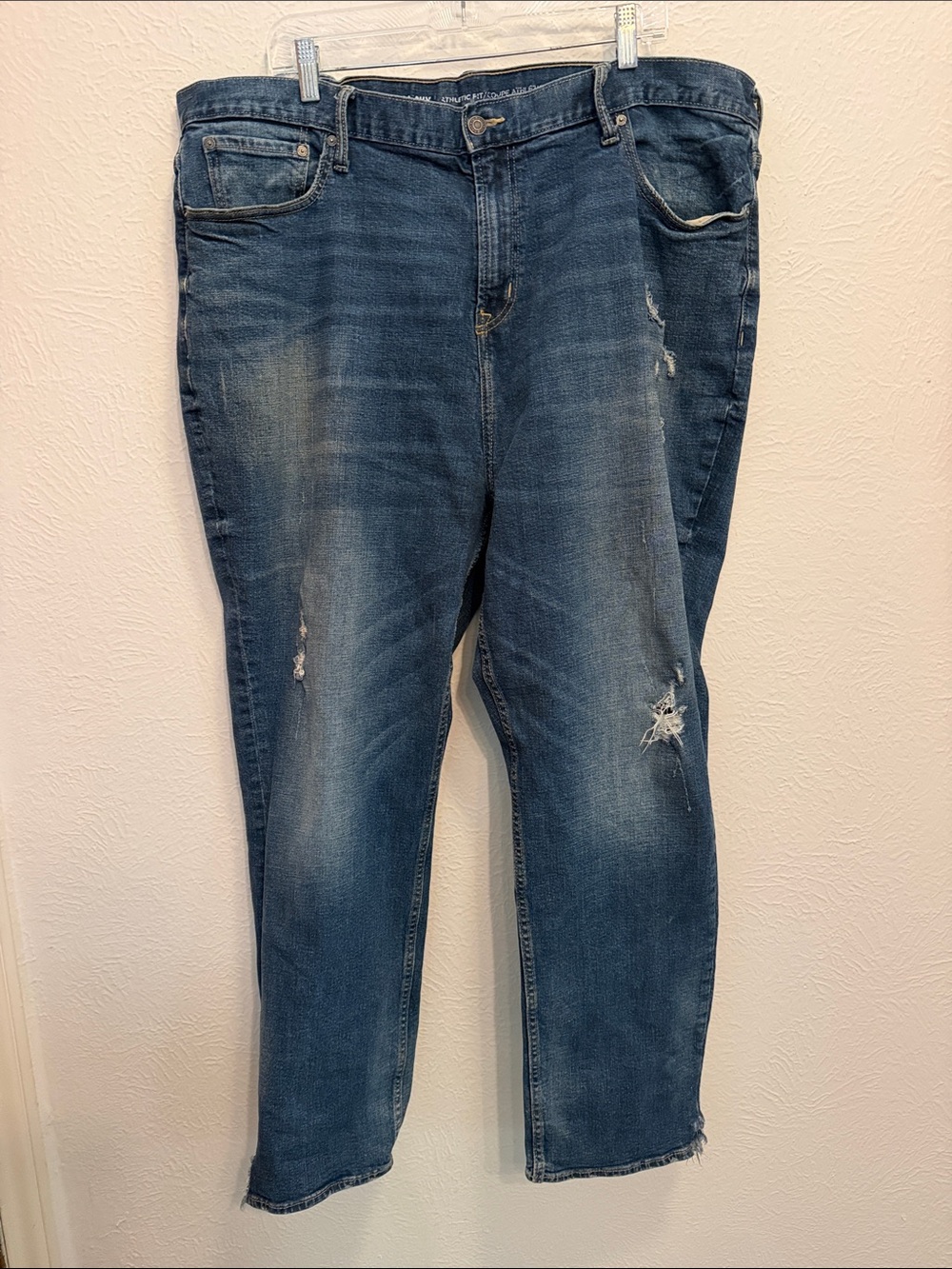 🍅🍅🍅BOGOHO🍅🍅🍅 Old Navy Men's Distressed Blue Denim Jeans-44x32